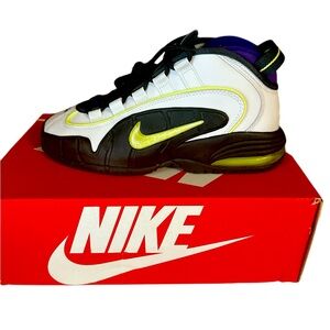 Nike Air Max Sneakers with Lime and Purple Accents